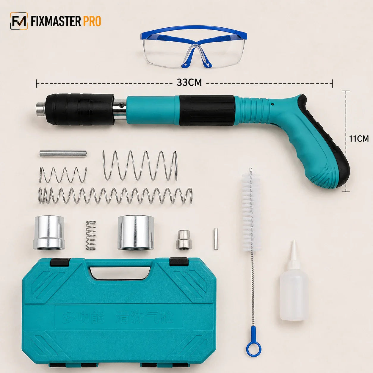 FixMaster Clavadora Manual Portátil - Incluye 20 Clavos de Regalo -