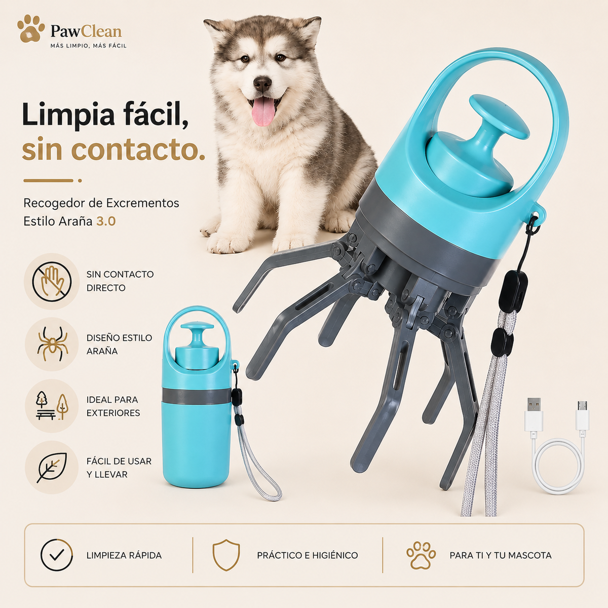 PawClean - Más limpio, más fácil - Recogedor de Excremento - Upsell