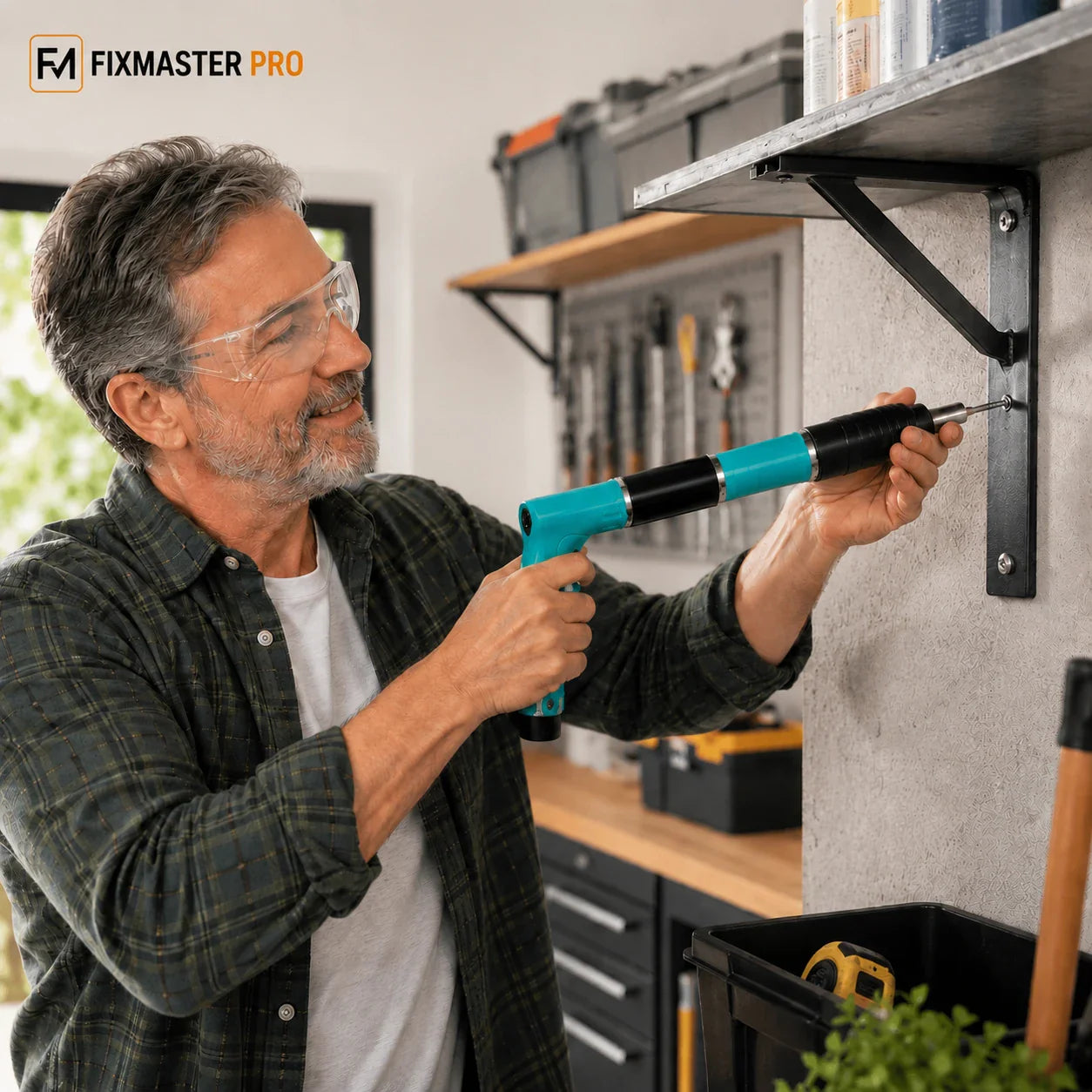 FixMaster Clavadora Manual Portátil - Incluye 200 Clavos de Regalo